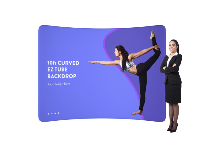 San Diego 10ft Curved EZ Tube Backdrop Printing