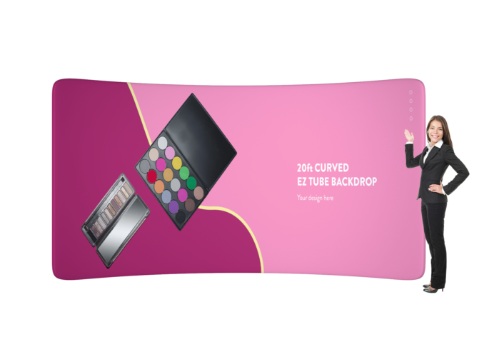 San Diego 20ft Curved EZ Tube Backdrop Printing