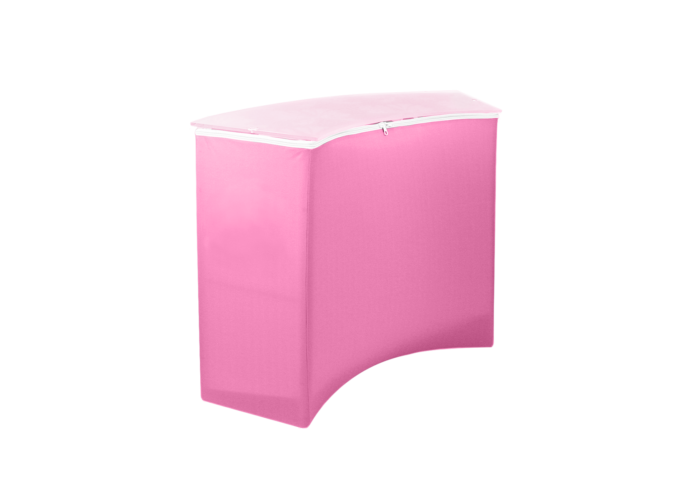 Houston EZ Fabric Counter Displays, Curved Single Printing