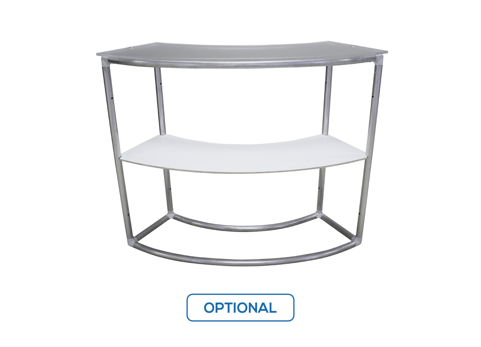 Houston EZ Fabric Counter Displays, Curved Single Printing