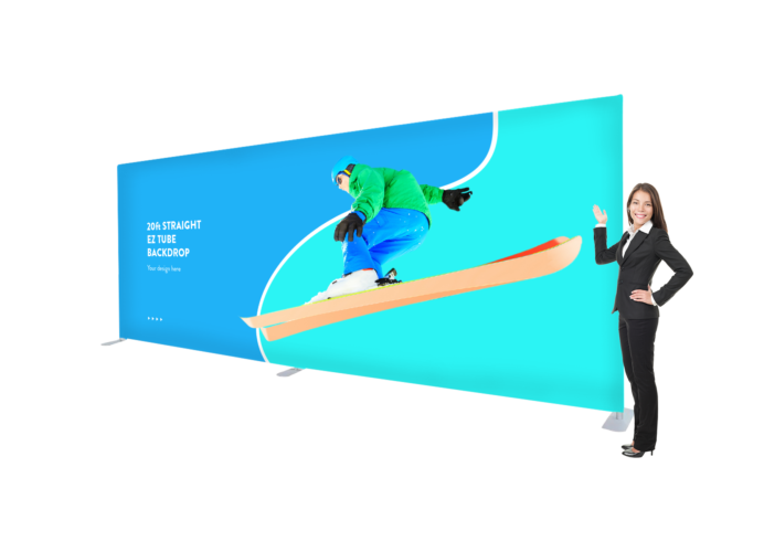 San Diego 20ft Straight EZ Tube Backdrop Printing