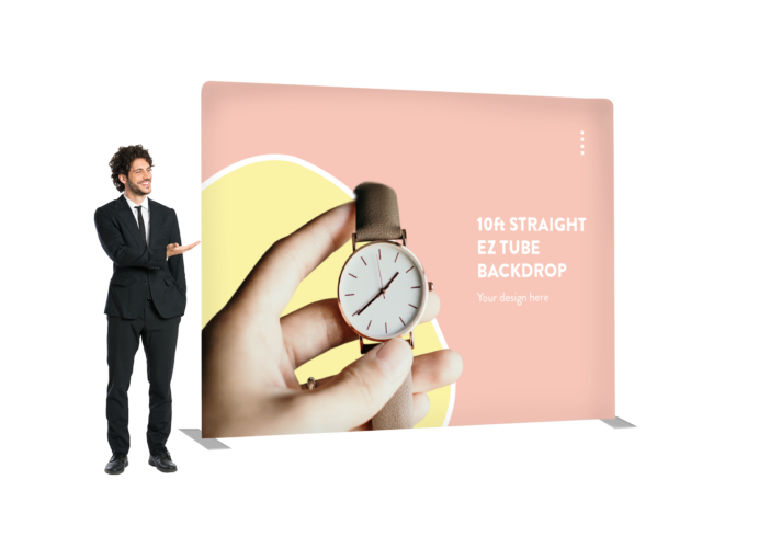 San Diego 10ft Straight EZ Tube Backdrop Printing