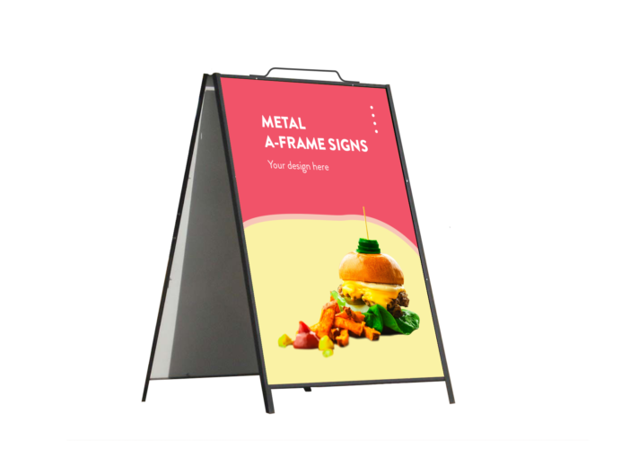 San Diego Metal A-Frame Signs Printing