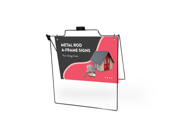 San Diego Metal Rod A-Frame Signs Printing