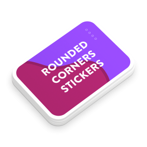 Rounded Corner Stickers Houston